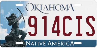 OK license plate 914CIS