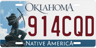 OK license plate 914CQD