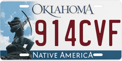 OK license plate 914CVF