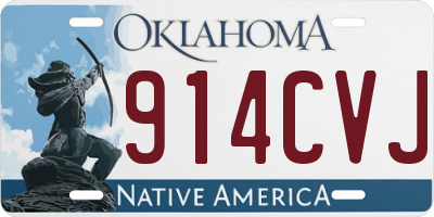 OK license plate 914CVJ