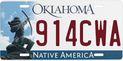 OK license plate 914CWA