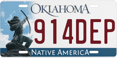 OK license plate 914DEP