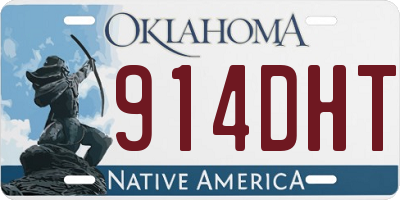 OK license plate 914DHT
