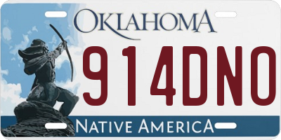 OK license plate 914DNO