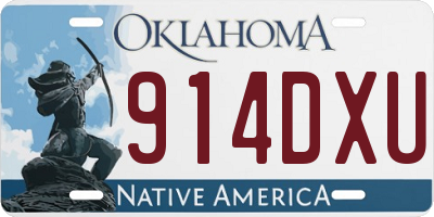 OK license plate 914DXU