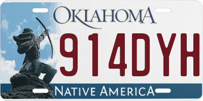 OK license plate 914DYH