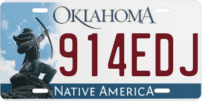 OK license plate 914EDJ