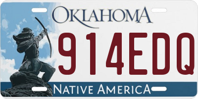 OK license plate 914EDQ