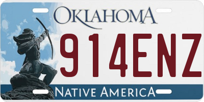 OK license plate 914ENZ