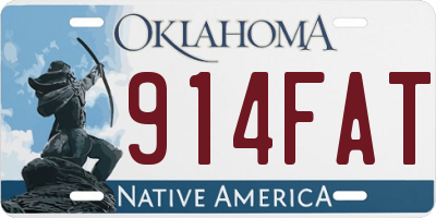 OK license plate 914FAT