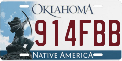 OK license plate 914FBB
