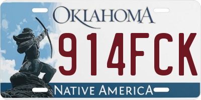 OK license plate 914FCK