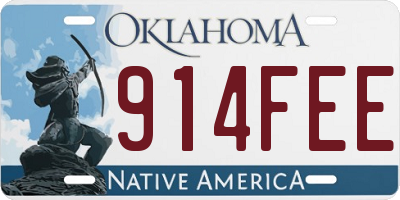 OK license plate 914FEE