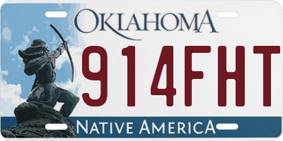OK license plate 914FHT