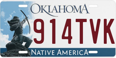 OK license plate 914TVK