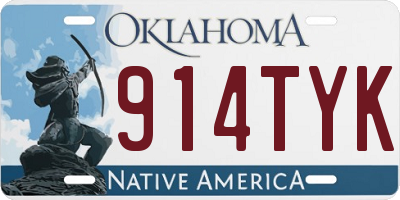 OK license plate 914TYK