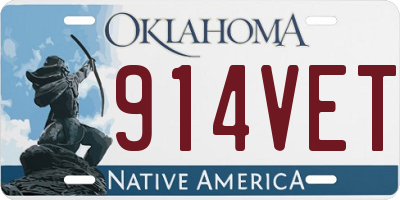 OK license plate 914VET