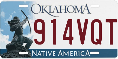 OK license plate 914VQT