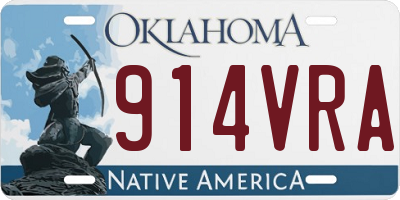 OK license plate 914VRA