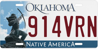 OK license plate 914VRN