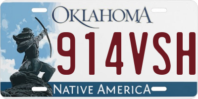 OK license plate 914VSH