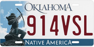 OK license plate 914VSL