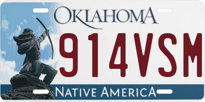 OK license plate 914VSM