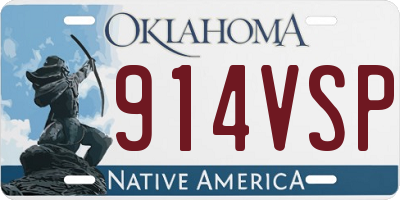 OK license plate 914VSP