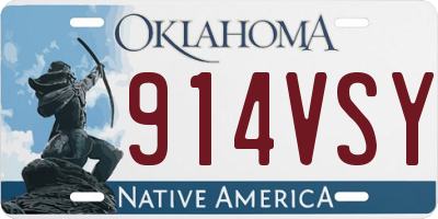 OK license plate 914VSY