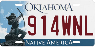 OK license plate 914WNL