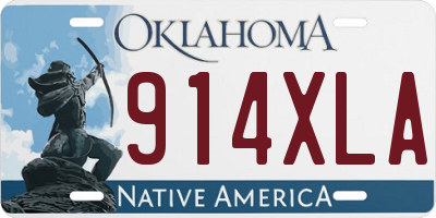 OK license plate 914XLA