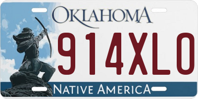 OK license plate 914XLO