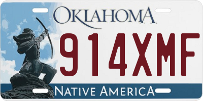 OK license plate 914XMF