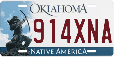 OK license plate 914XNA