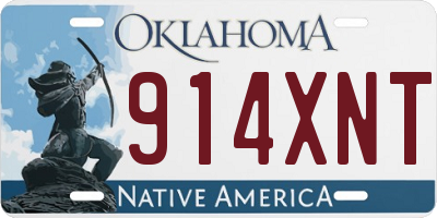 OK license plate 914XNT