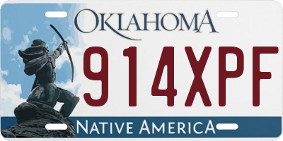 OK license plate 914XPF
