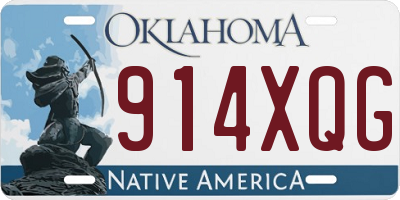OK license plate 914XQG