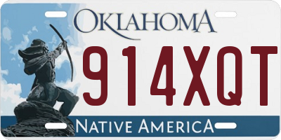 OK license plate 914XQT