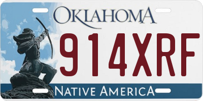 OK license plate 914XRF