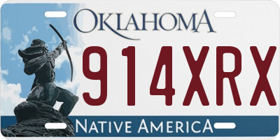 OK license plate 914XRX