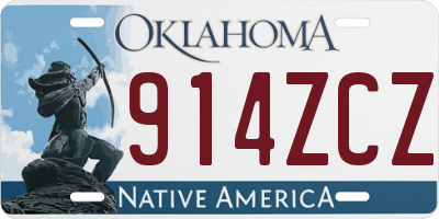 OK license plate 914ZCZ