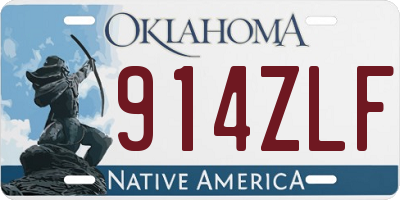OK license plate 914ZLF