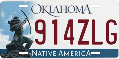 OK license plate 914ZLG
