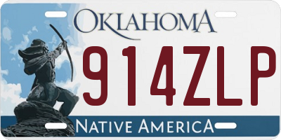 OK license plate 914ZLP