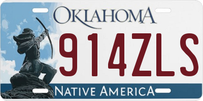 OK license plate 914ZLS