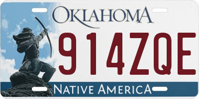 OK license plate 914ZQE