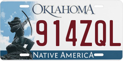 OK license plate 914ZQL