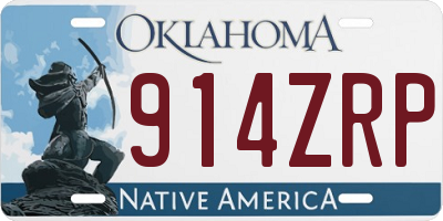 OK license plate 914ZRP