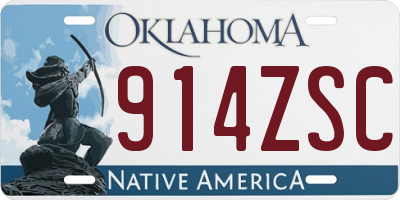 OK license plate 914ZSC