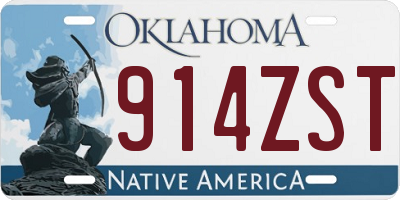 OK license plate 914ZST
